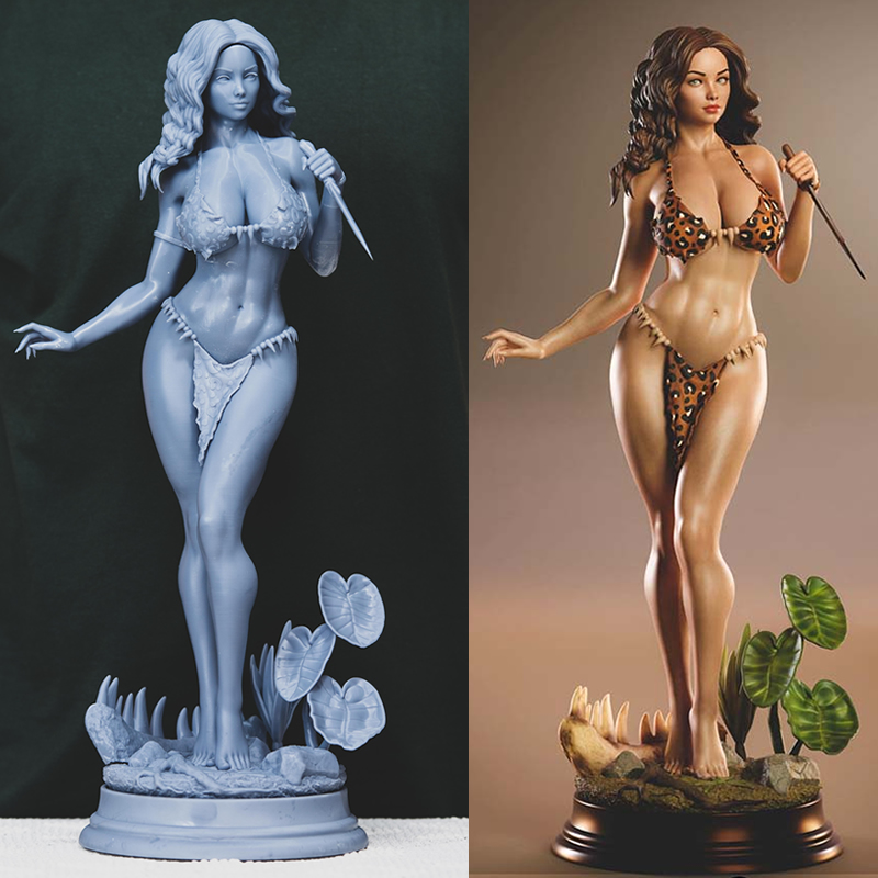 3D Printing Figure - 3 รูปแบบ Origi ตัวอักษร 6083 Cavewoman