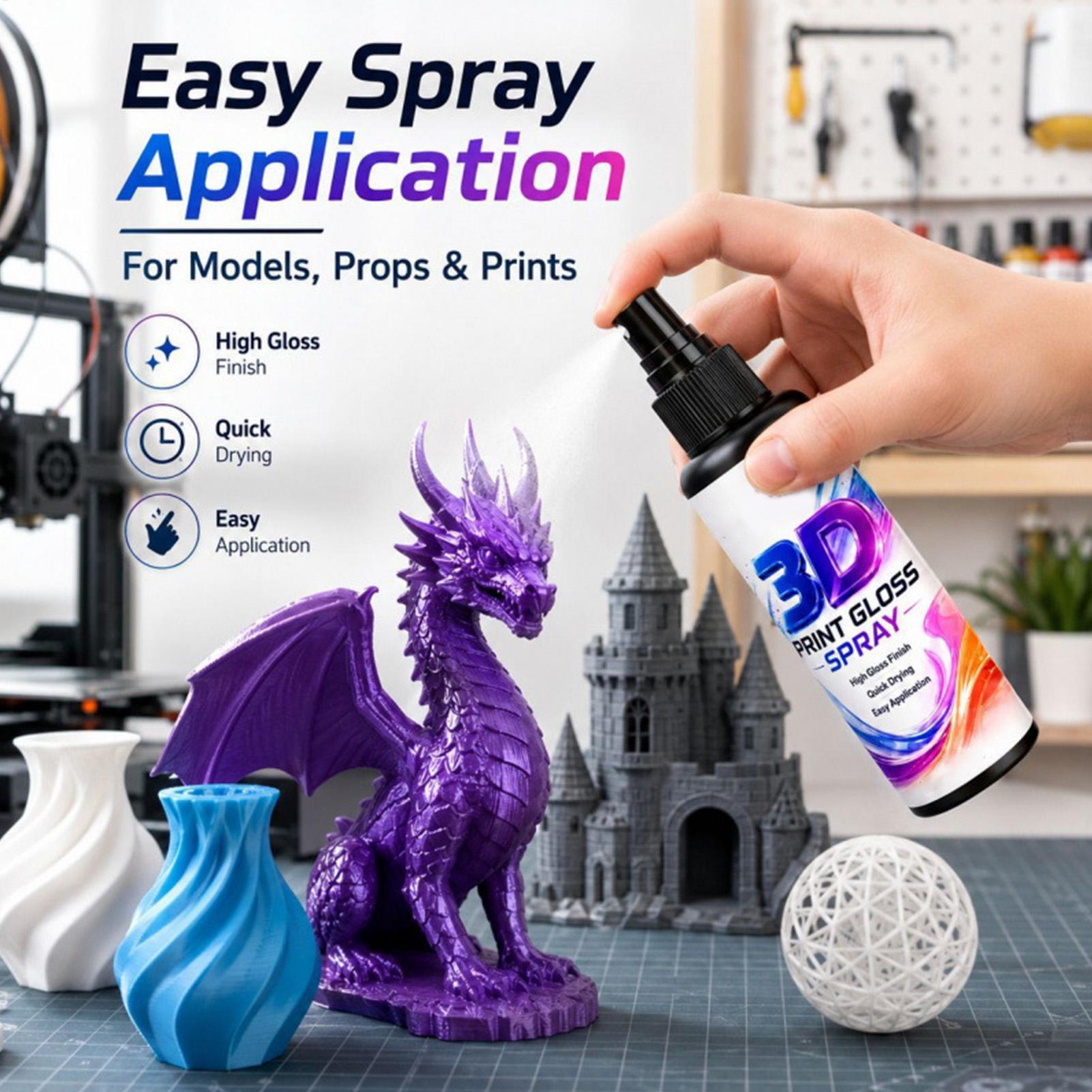 3D Printing Ultem - สเปรย์เคลือบเงาสำหรับงานพิมพ์ 3 มิติ ขนาด 50/100 มล.
