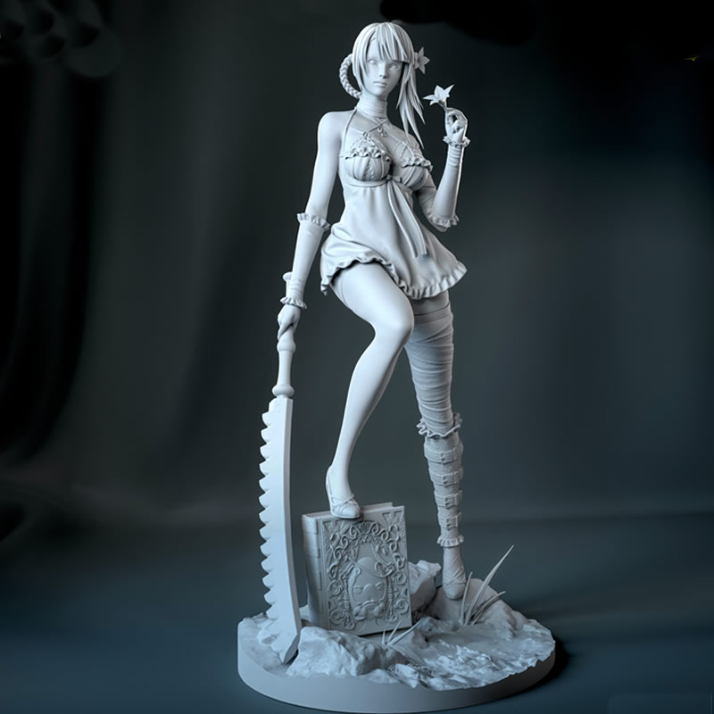 3D Printing Figure - 31 ซม.เกม 6004 Kaine 3D พิมพ์ประกอบ