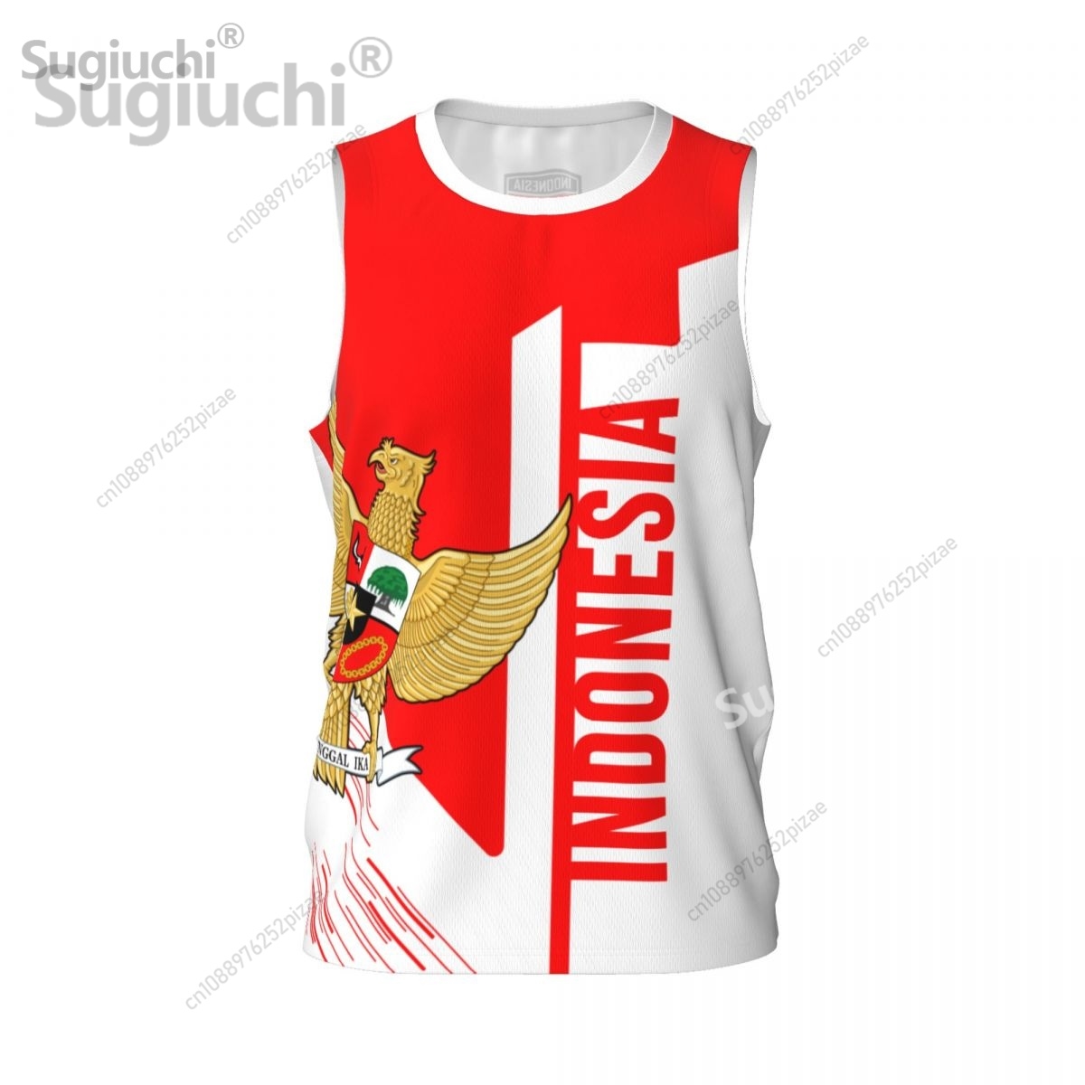 เสื้อยืดกีฬา 3 มิติ ลายธงชาติอ - 3D Printing Indonesia บทวิจารณ์และราคา