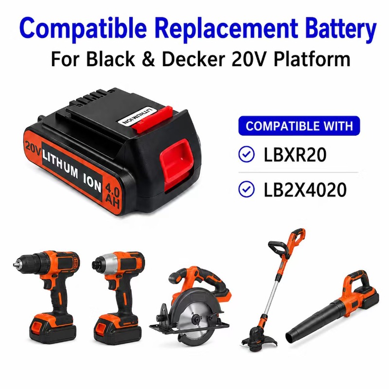 แบตเตอรี่ลิเธียมทดแทน BL2018 ส - Black+Decker Tool Cordless บทวิจารณ์และราคา