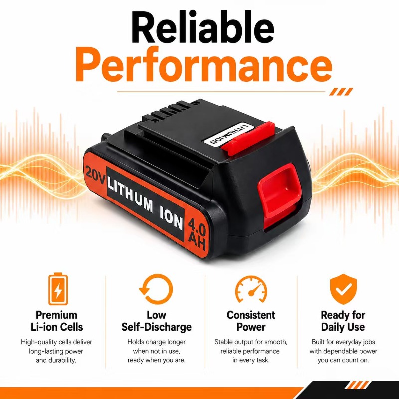 แบตเตอรี่ลิเธียมทดแทน BL2018 ส - Black+Decker Tool Cordless บทวิจารณ์และราคา
