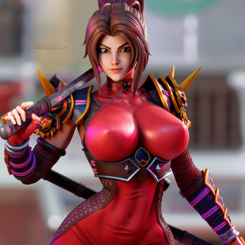 2 รูปแบบเกม 6125 Taki NSFW 3D  - 3D Printing Figure บทวิจารณ์และราคา