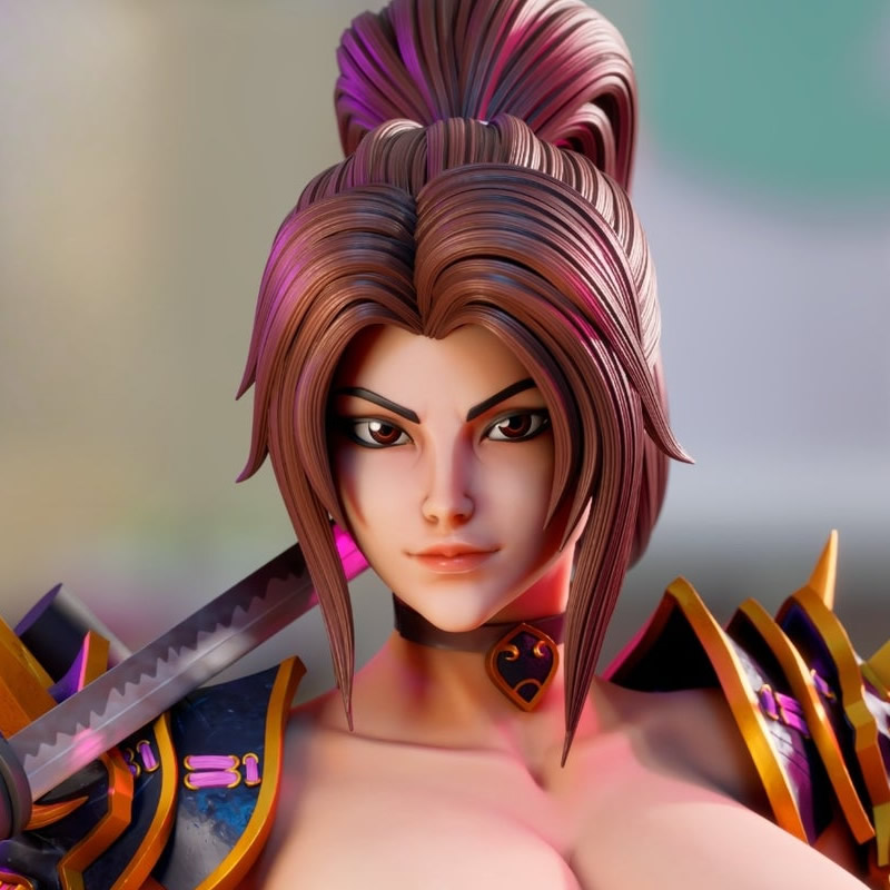 2 รูปแบบเกม 6125 Taki NSFW 3D  - 3D Printing Figure บทวิจารณ์และราคา