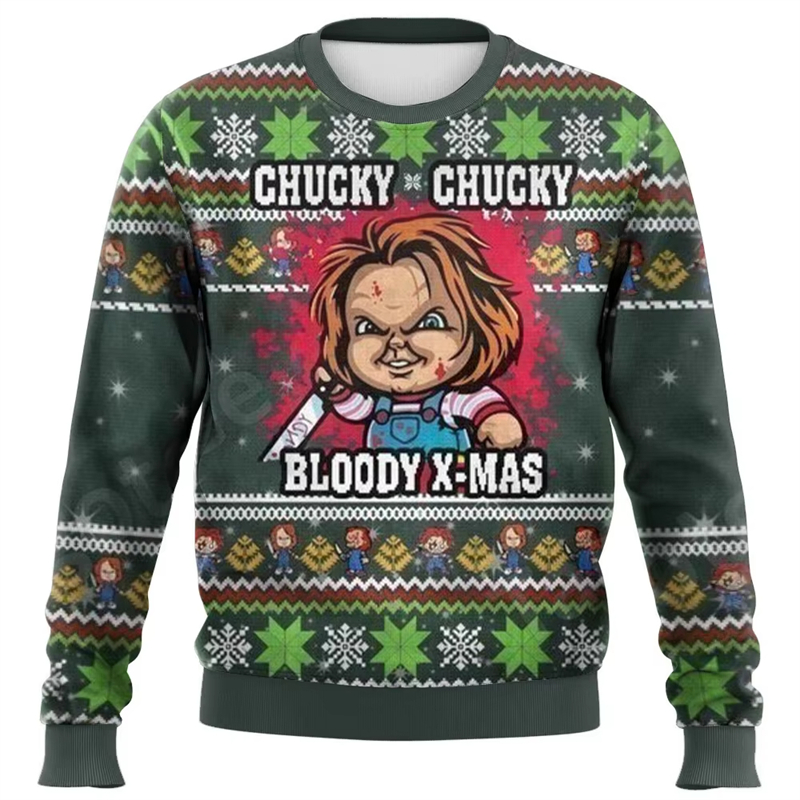 Fashion Chucky Graphic Ugly Ch - 3D Printing Xmas บทวิจารณ์และราคา